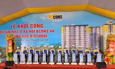 Bcons khởi công xây dựng hơn 800 căn nhà ở xã hội tại phường Tân Uyên, TP.HCM