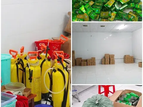 "Đột kích" xưởng sản xuất hàng chục ngàn chai dầu gió giả ở Tây Ninh