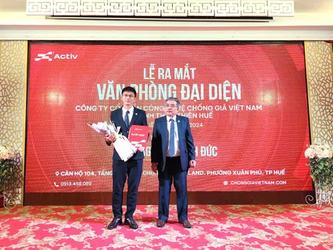Công ty cổ phần công nghê chống giả VN ra mắt VPĐD tại tỉnh Thừa Thiên Huế
