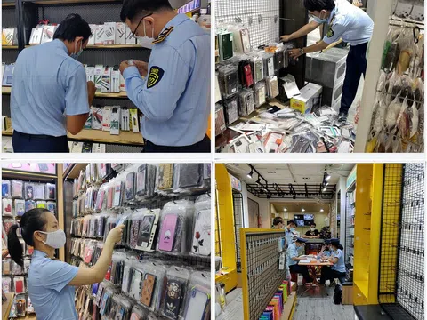 Đồng loạt kiểm tra 11 điểm kinh doanh linh - phụ kiện điện thoại tại Đà Nẵng
